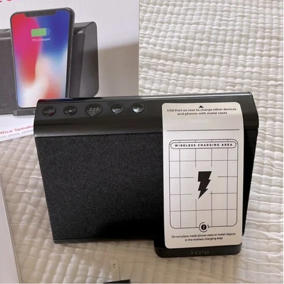 Speaker Alarm Clock Wireless Charging iHome - Picture 9 of 11